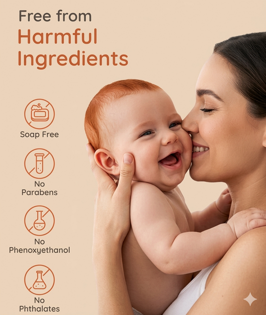 Babyhug organic baby soap | 75gm | pack of 2 | Gentle Moisturizing Bar | Hypoallergenic & Dermatologically Tested for Baby's Sensitive | Tear Free