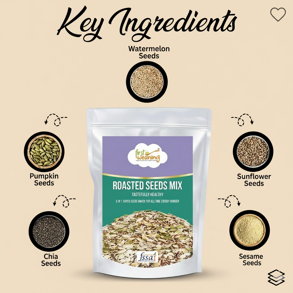 First Weaning 6 in 1 Roasted Seeds Mix 200 g