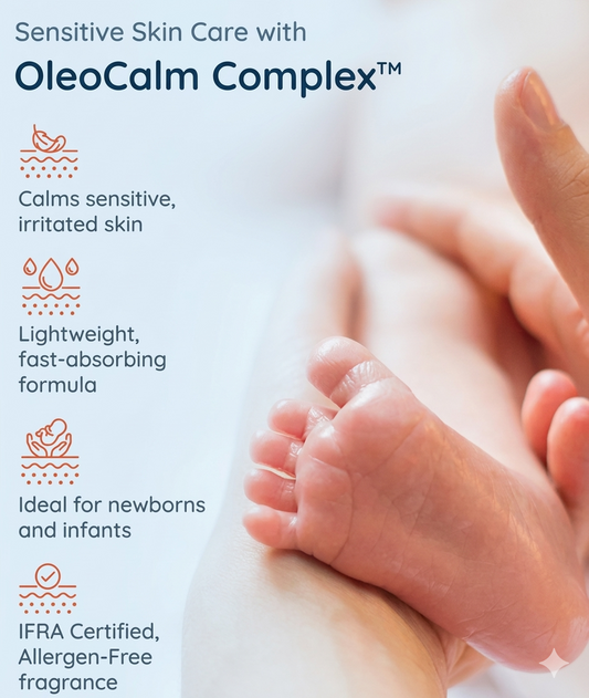 Babyhug Pro Sensitive Peach Massage Oil with Coconut - 200 ml | Deep Nourishment | Sensitive Skin | Paediatrician & Dermatologist Tested | Safe Hypoallergenic Formula|