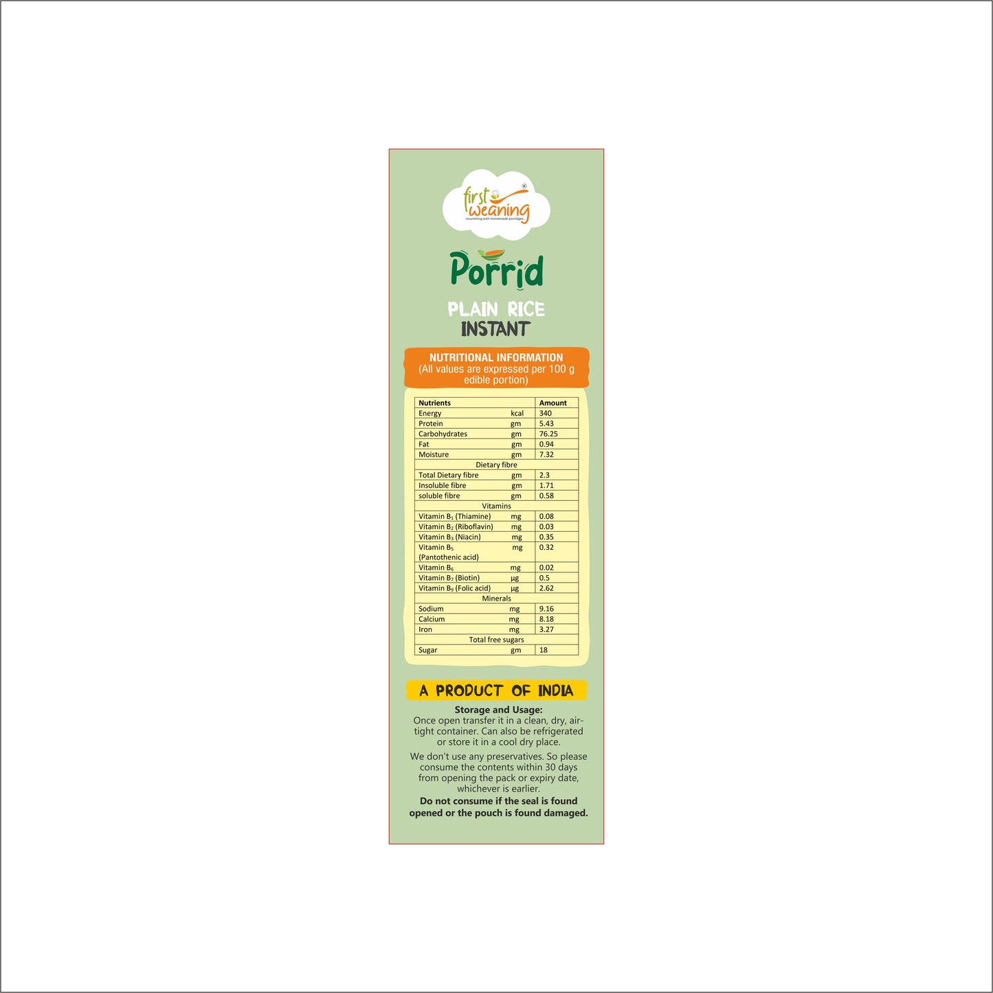 Instant Plain Rice | Quick, Easy & Ready to Eat | Gluten free No Added sugar/flavours 300gm