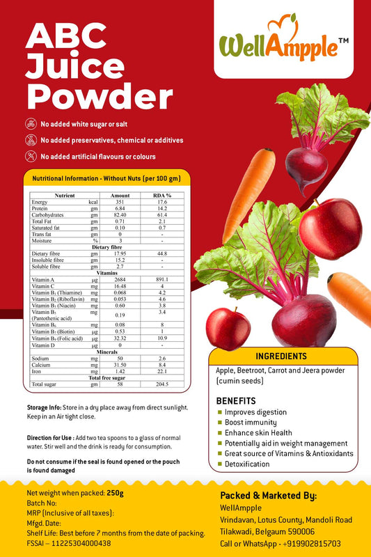 Well Ample ABC Juice Powder/200gm