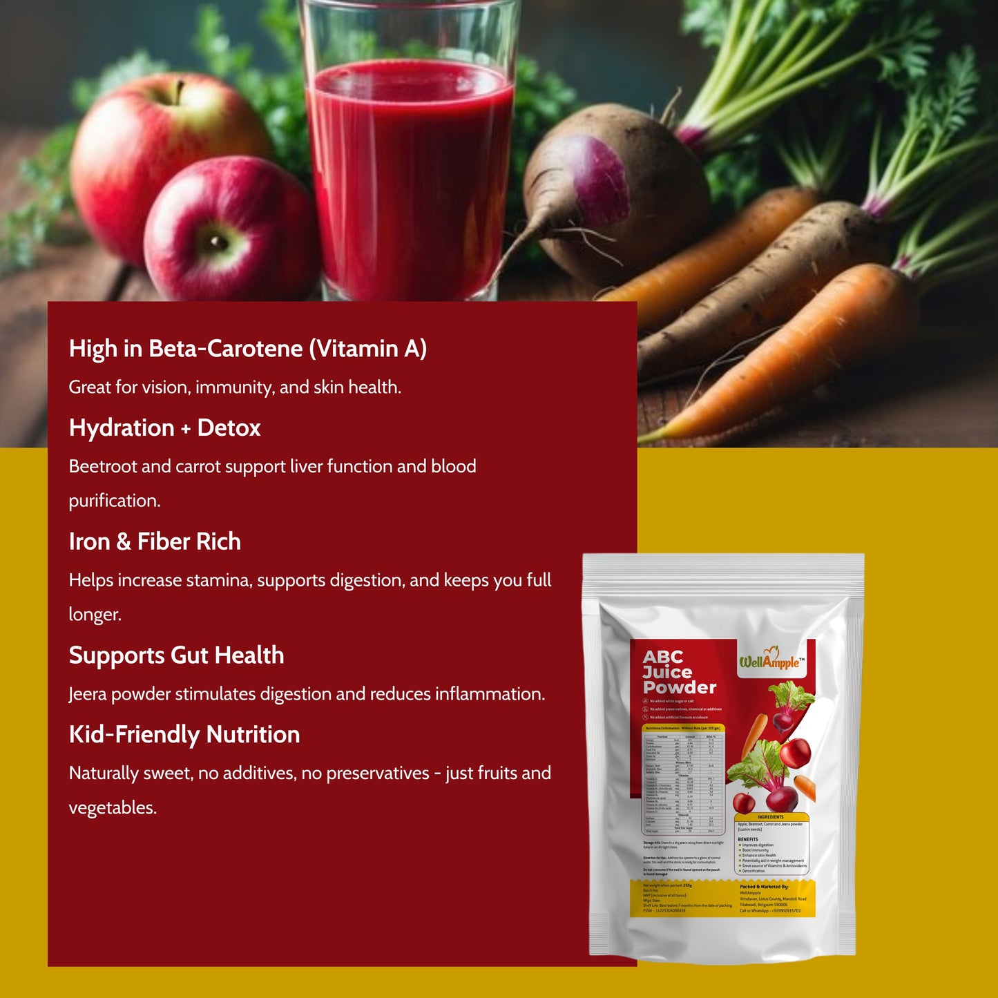 Well Ample ABC Juice Powder/200gm
