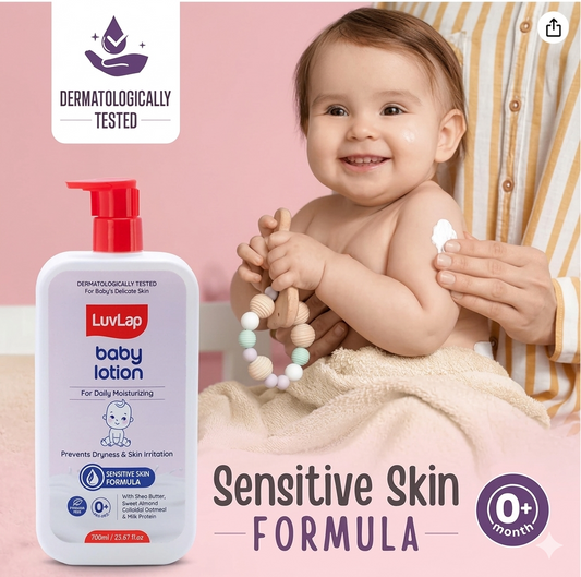 Babyhug Milk Protein Formula Daily Moisturising Milky Lotion Mild & Gentle Formula For Newborn Baby - 400 ml
