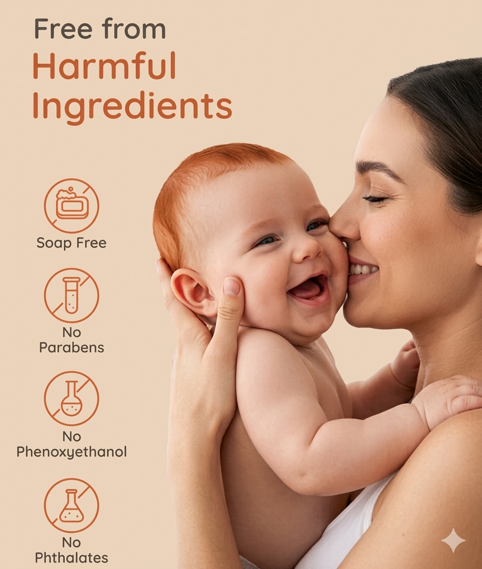 Babyhug organic baby soap | 75gm | pack of 2 | Gentle Moisturizing Bar | Hypoallergenic & Dermatologically Tested for Baby's Sensitive | Tear Free