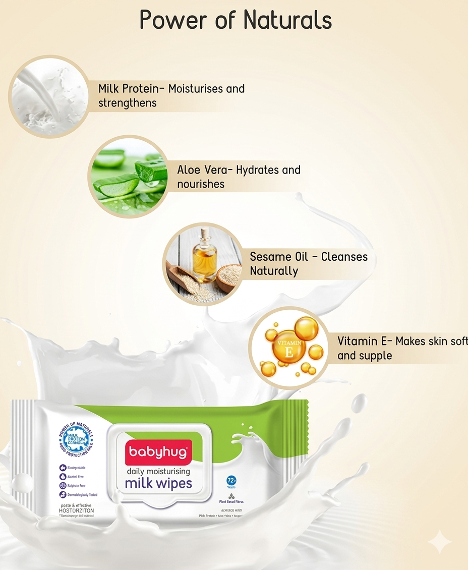 Premium Baby Wipes| 99% pure water | scented | Pack of 2