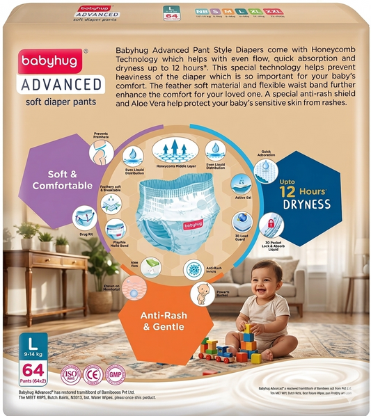 Babyhug Advanced Pant Style Diaper (L) Size