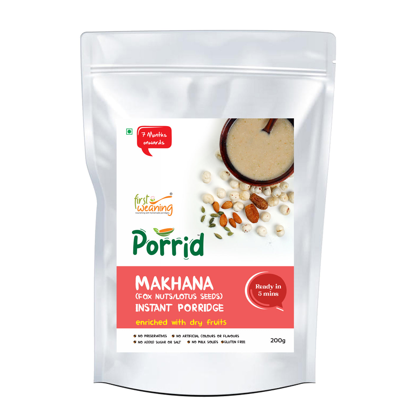 Firstweaning Premium Big Size Phool Makhana 100 g  (7 months Kids)