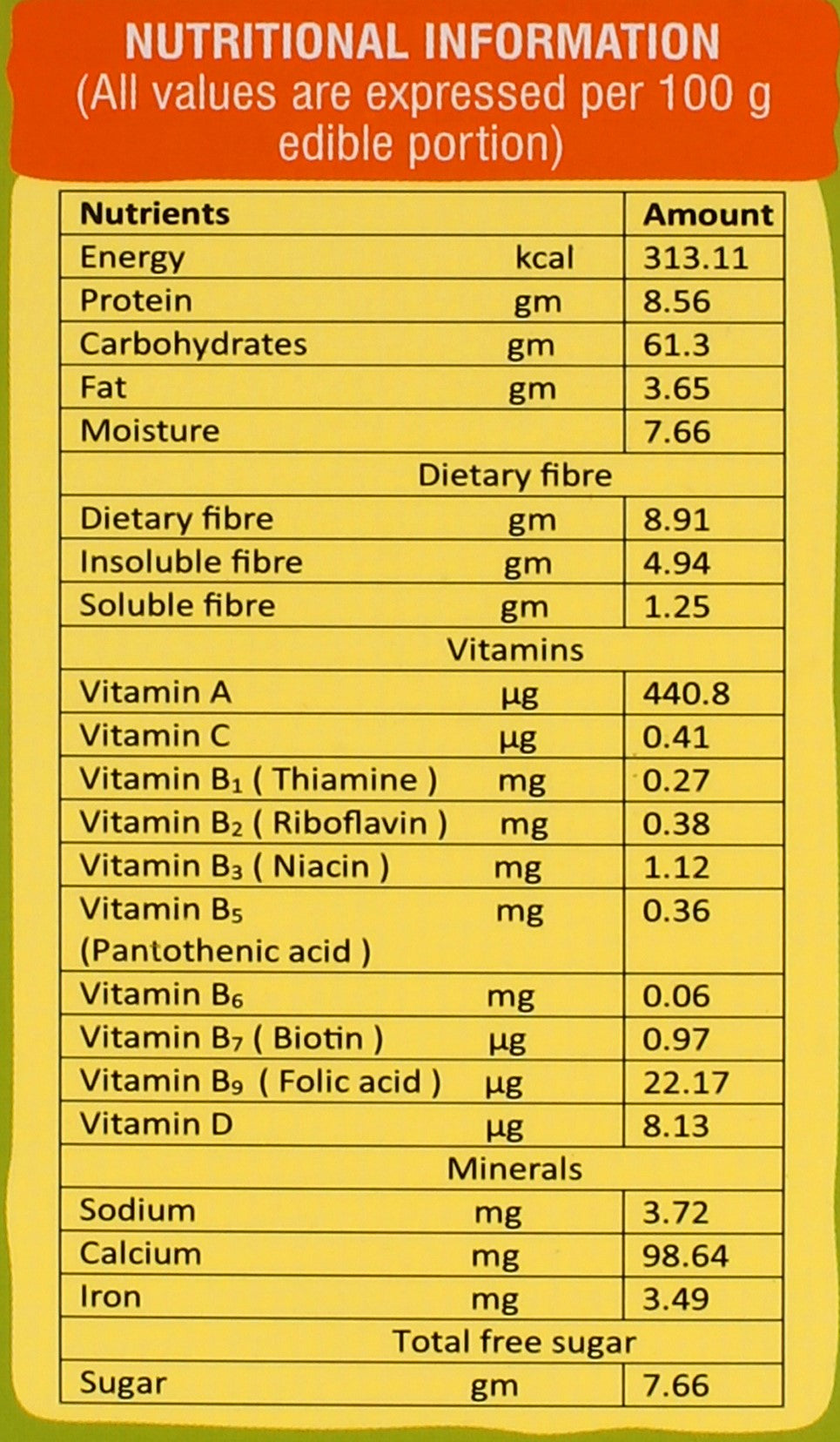 First Weaning -Cereal  with Multi Millets (Sathu Maavu) for 12+ months 300gms