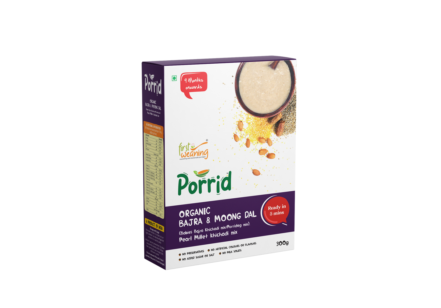 First Weaning Bajra & Moongdal 300gm ( 9months Kids)