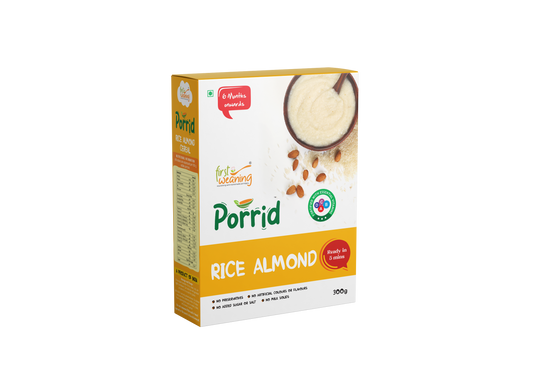 First Weaning Almond Rice Cereal- 6+ months Onwards