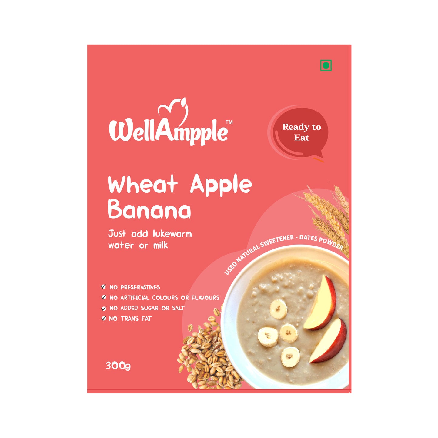 First weaning Wheat apple banana ready to eat 300gms